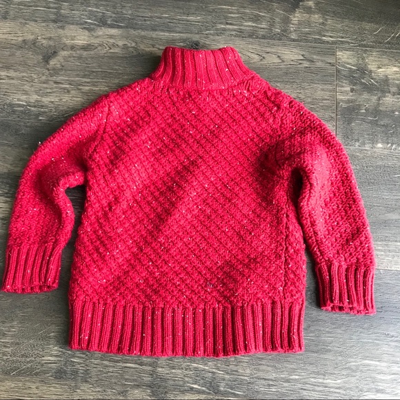 2/$15 Cat and Jack Red Sweater 18m Pullover - Picture 4 of 5